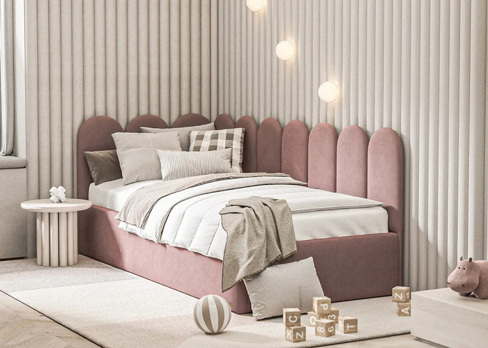 Кровать мягкая угловая Эмели - фото 2