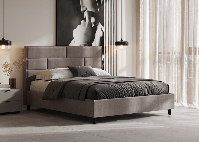 Ліжко м'яке Бергамо - фото 2