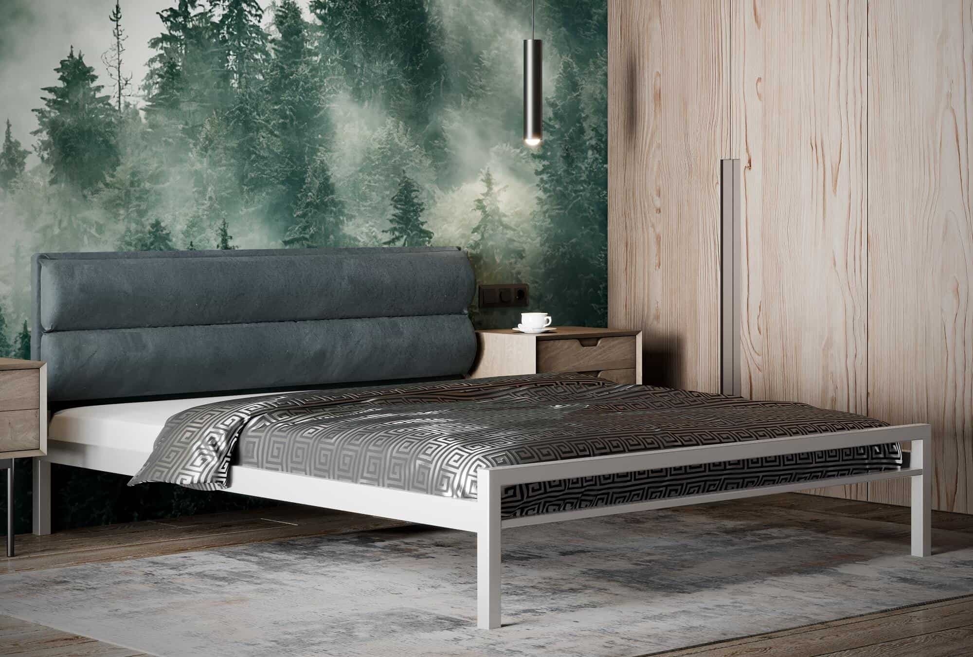 Ліжко металеве Софт 1 з подушкою - фото 3