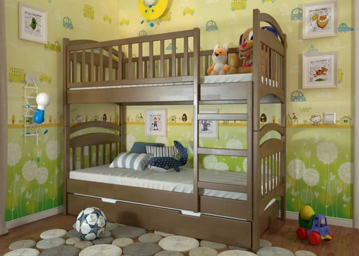 Кровать деревянная двухъярусная Смайл - фото 2