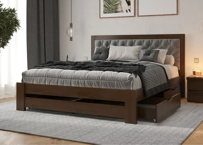 Кровать деревянная Симфония Люкс - фото 3