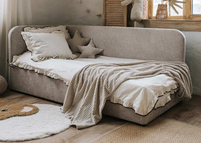 Ліжко м'яке кутове Мокко - фото 4