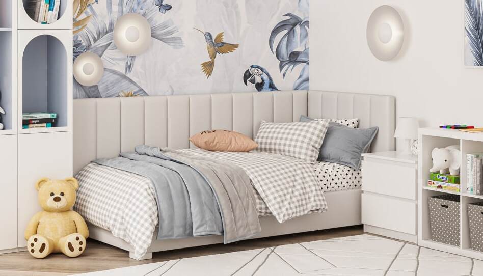 Ліжко м'яке кутове Мія - фото 2