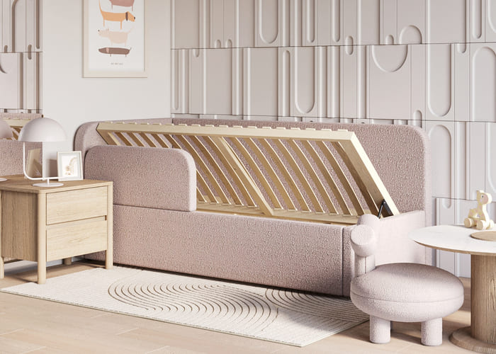 Ліжко м'яке кутове Мокко - фото 5