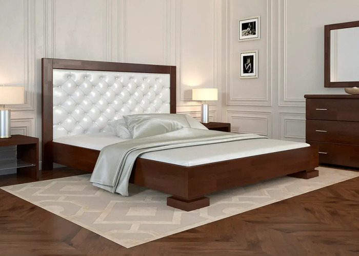 Кровать деревянная Подиум Ромб - фото 2