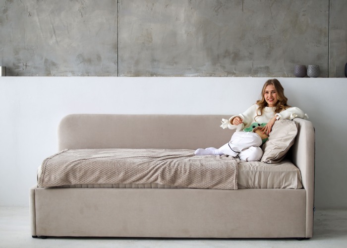 Ліжко м'яке кутове Мокко - фото 10