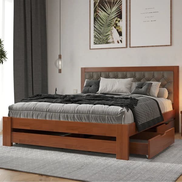 Кровать деревянная Симфония Люкс - фото 1