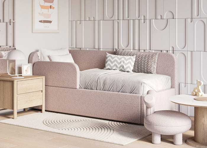 Ліжко м'яке кутове Мокко - фото 3