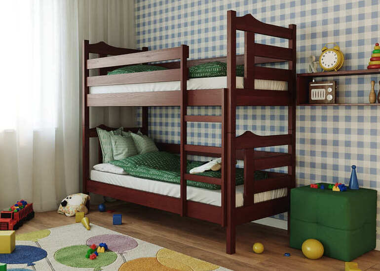 Ліжко двоярусне дерев'яне Санта - фото 4