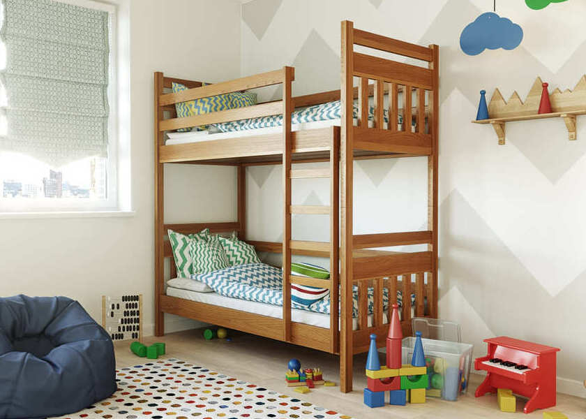 Ліжко двоярусне дерев'яне Умка - фото 2