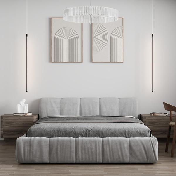 Ліжко м'яке Бонні Slim - фото 1