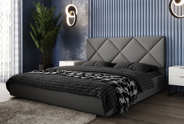 Кровать мягкая Ромб - фото 2