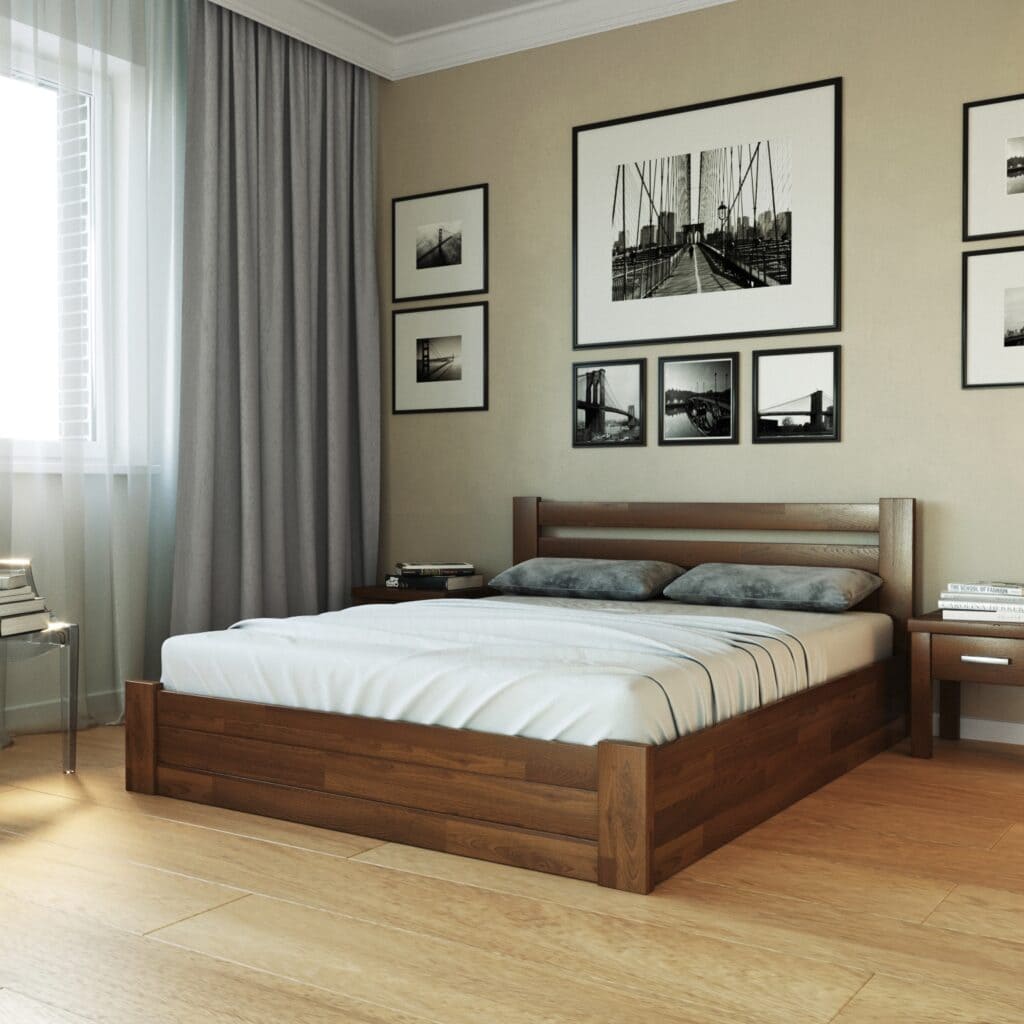 Кровать деревянная Жасмин - фото 1