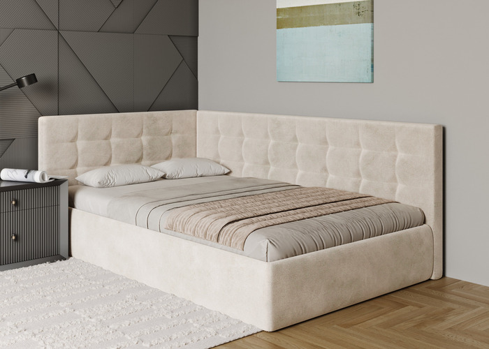 Ліжко м'яке кутове Соната - фото 2