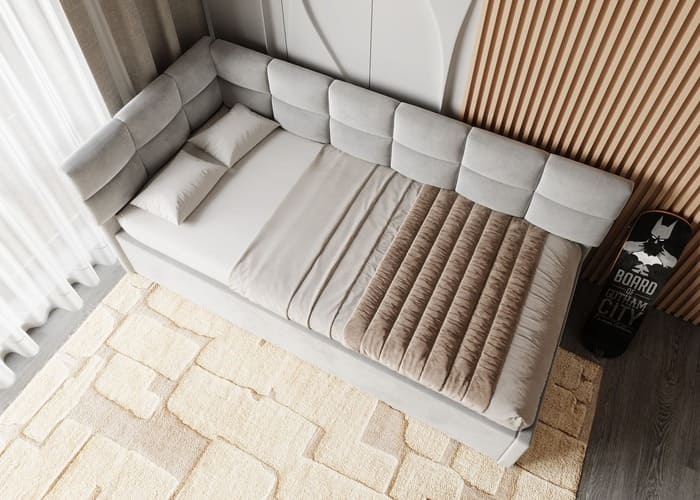 Кровать мягкая угловая Астрата - фото 4