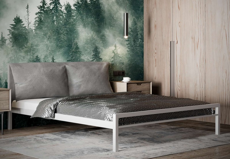 Ліжко металеве Софт-2 з подушкою - фото 3