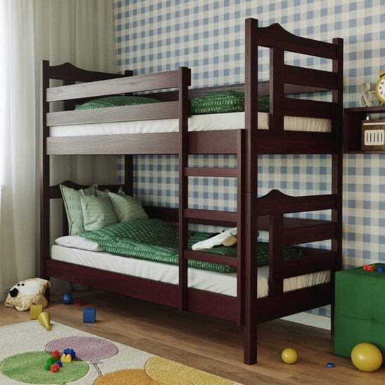 Ліжко двоярусне дерев'яне Санта - фото 1