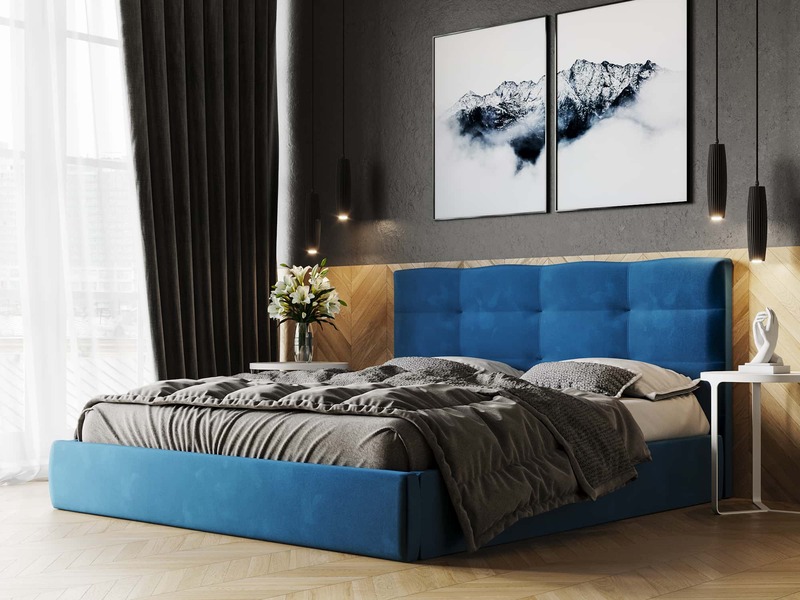 Кровать мягкая Плейд - фото 1 Кровать мягкая Плейд - фото 1