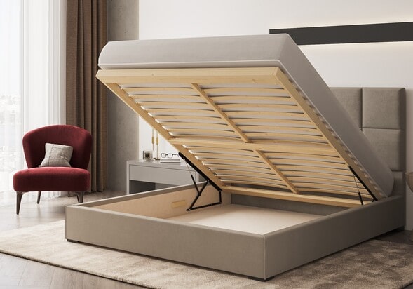 Кровать мягкая Ларс - фото 2 Кровать мягкая Ларс - фото 2