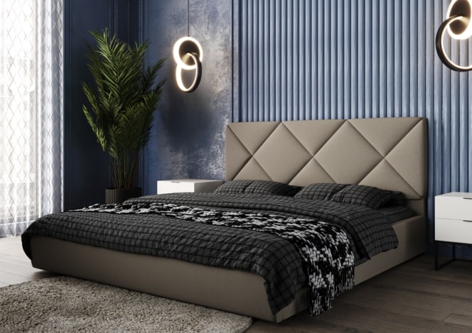 Кровать мягкая Ромб - фото 3