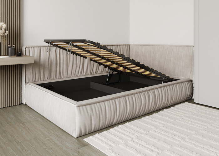 Кровать мягкая угловая Ресофт Kid - фото 9