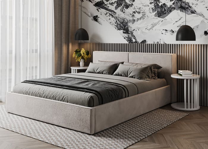 Кровать мягкая Куб Slim - фото 3
