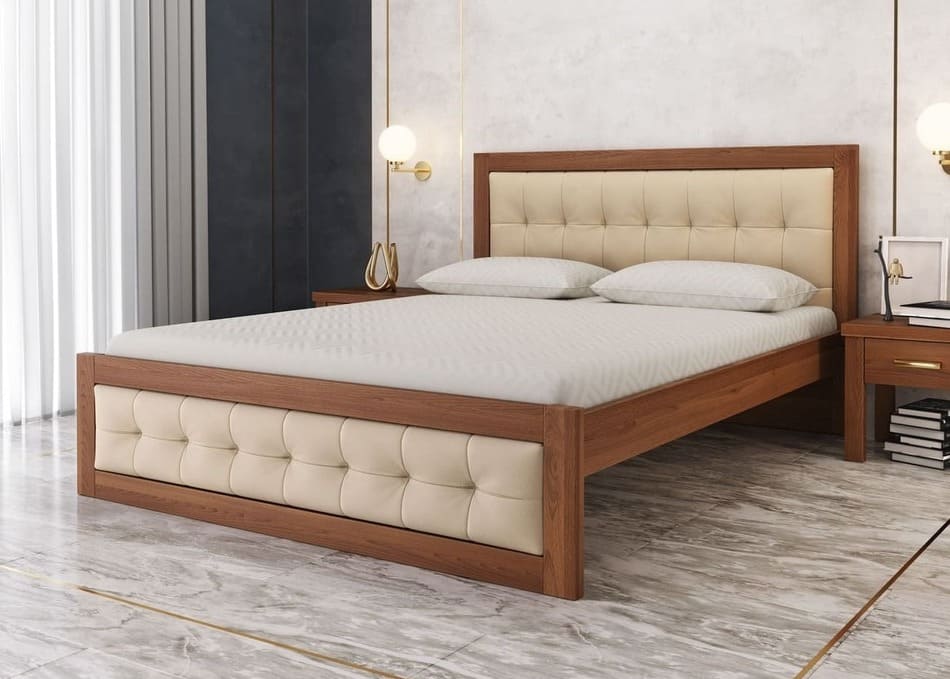 Ліжко дерев'яне Мадрид 50М Плюс - фото 1 Ліжко дерев'яне Мадрид 50М Плюс - фото 1