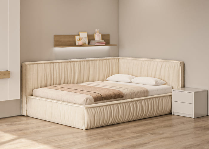 Кровать мягкая угловая Ресофт Kid - фото 2