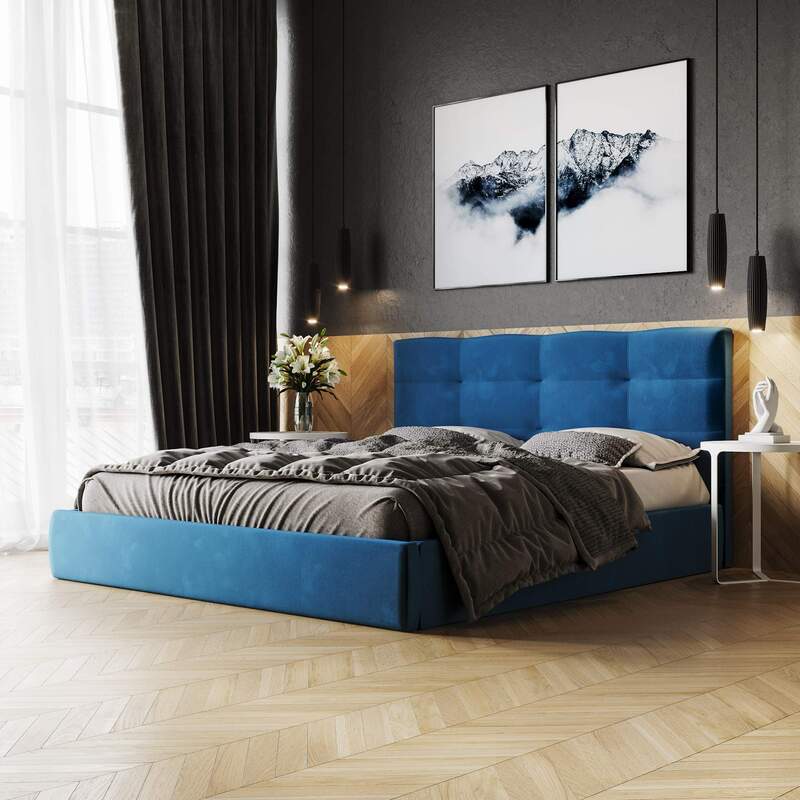 Ліжко м'яке Плейд - фото 1