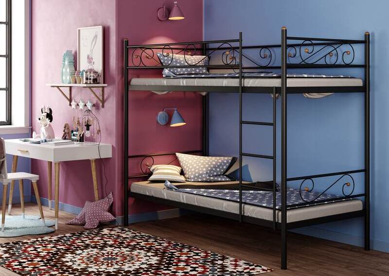 Ліжко металеве двоярусне Акварель - фото 1 Ліжко металеве двоярусне Акварель - фото 1