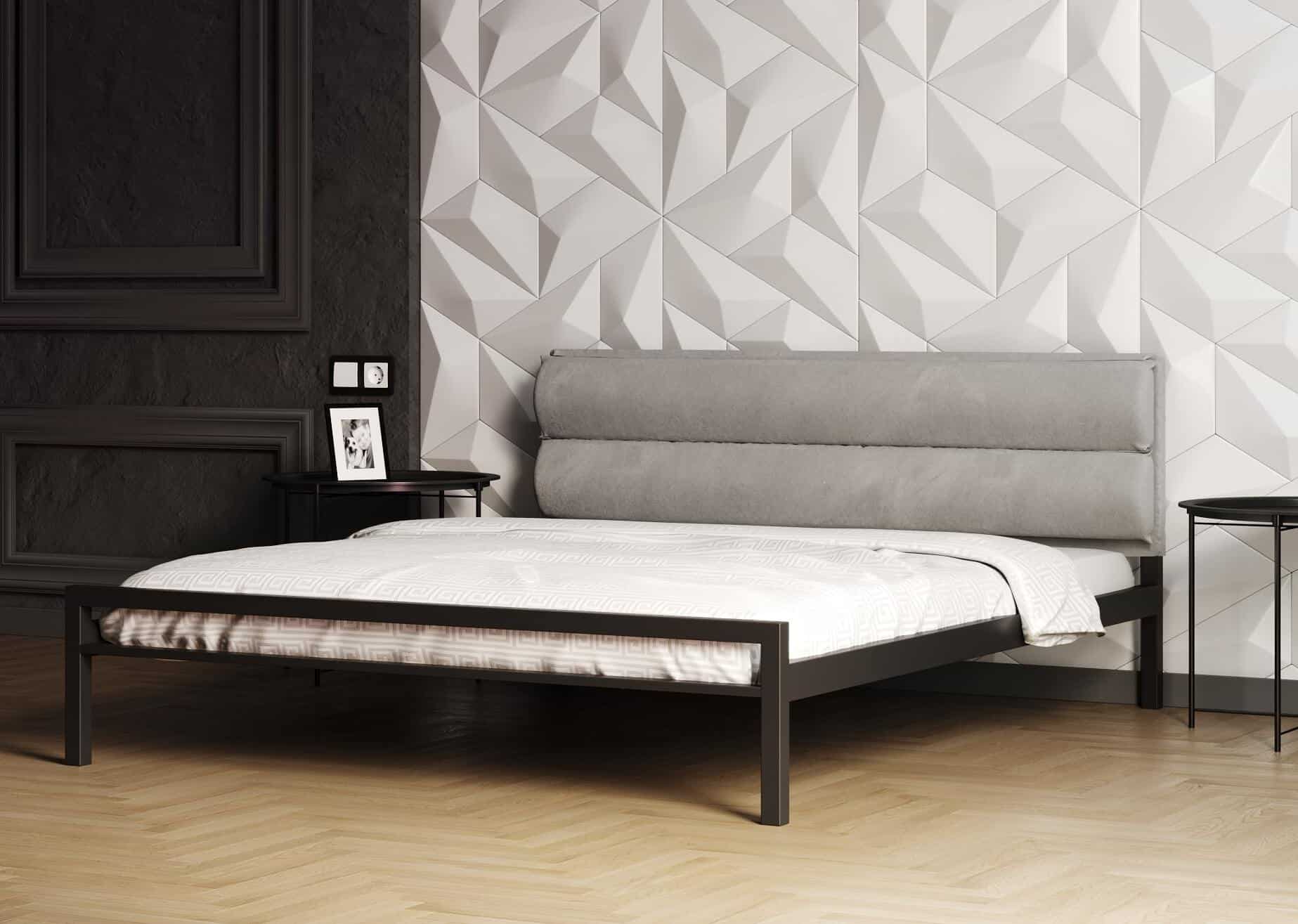 Ліжко металеве Софт 1 з подушкою - фото 2