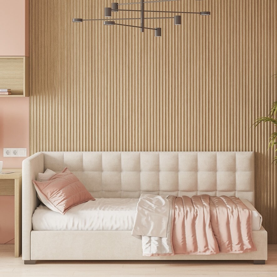 Кровать мягкая угловая Дора - фото 1