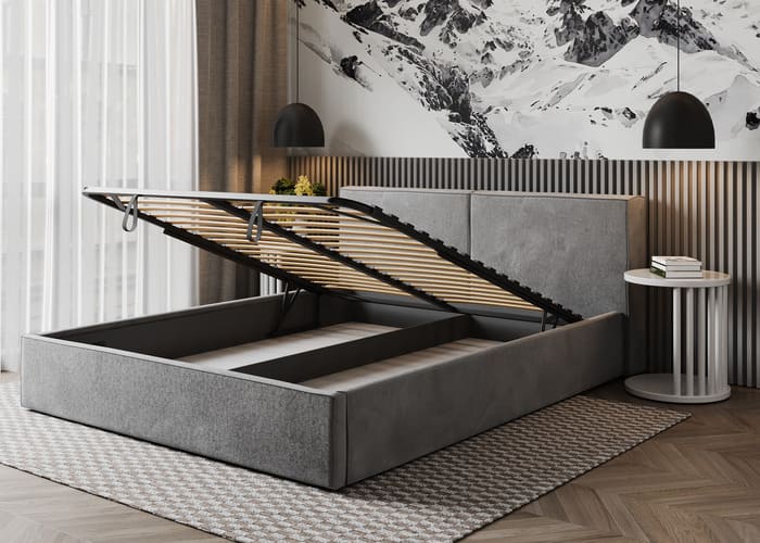 Кровать мягкая Куб Slim - фото 5