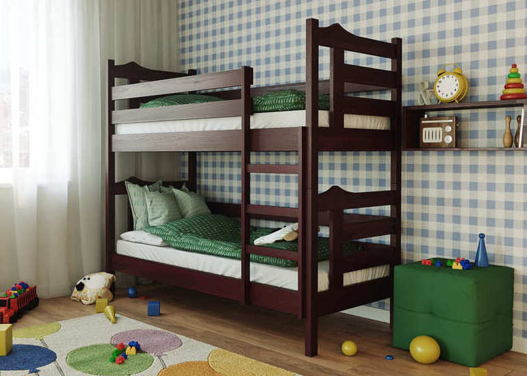 Ліжко двоярусне дерев'яне Санта - фото 2