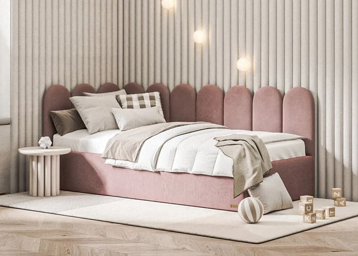 Кровать мягкая угловая Эмели - фото 4