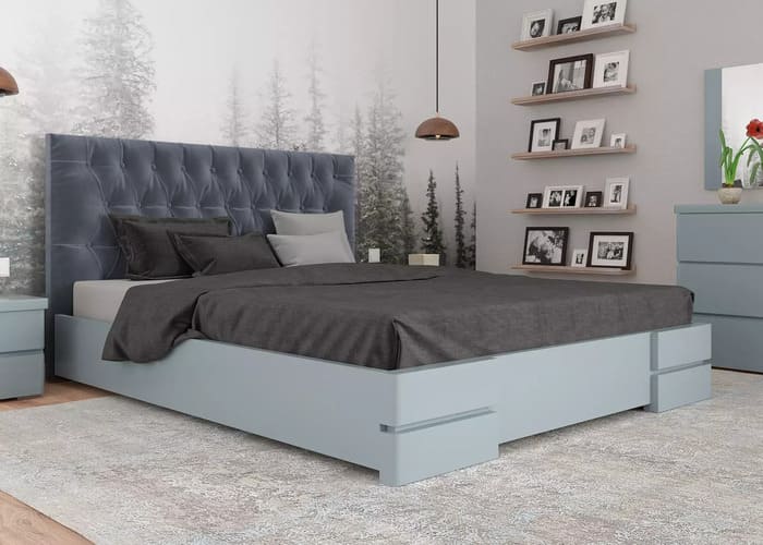 Кровать деревянная Камелия Ромб - фото 3