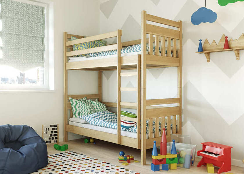 Ліжко двоярусне дерев'яне Умка - фото 8