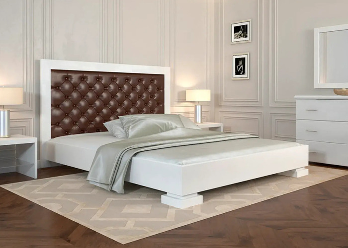 Кровать деревянная Подиум Ромб - фото 4