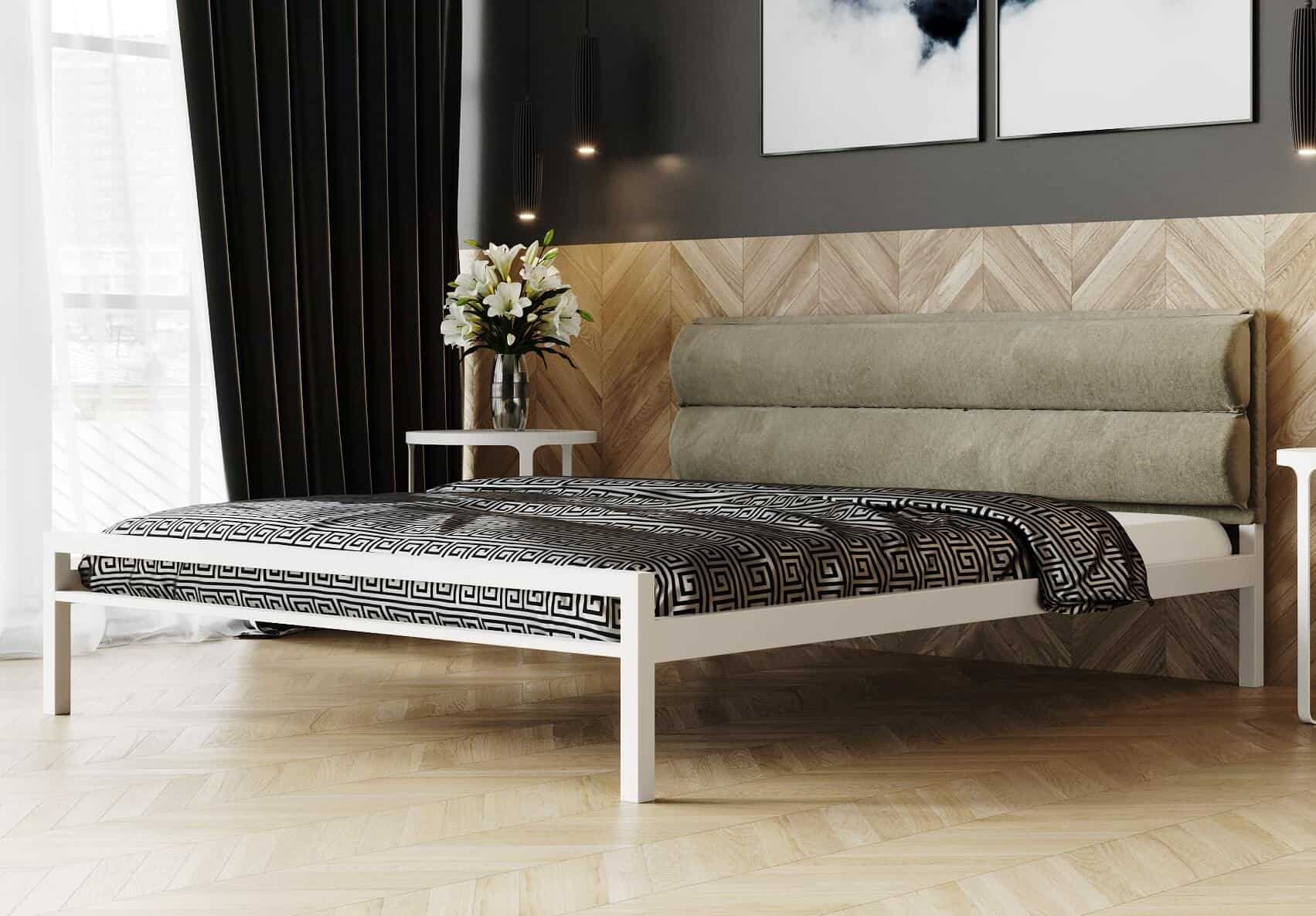 Ліжко металеве Софт 1 з подушкою - фото 4