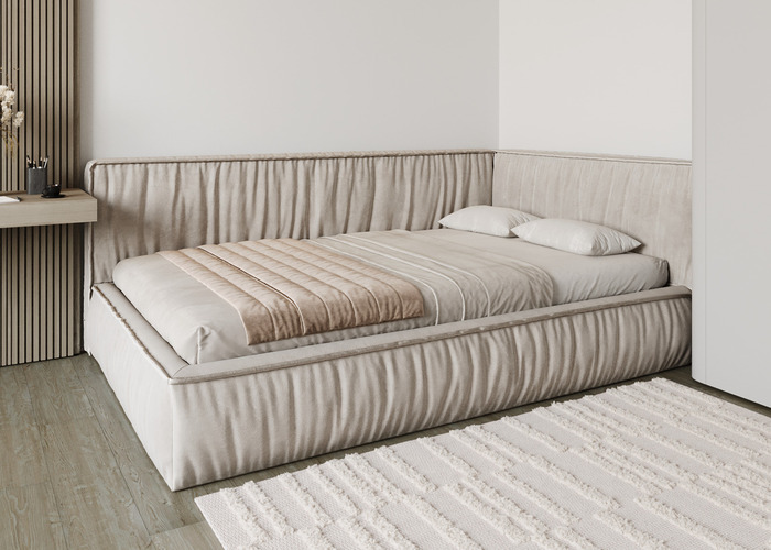 Кровать мягкая угловая Ресофт Kid - фото 5