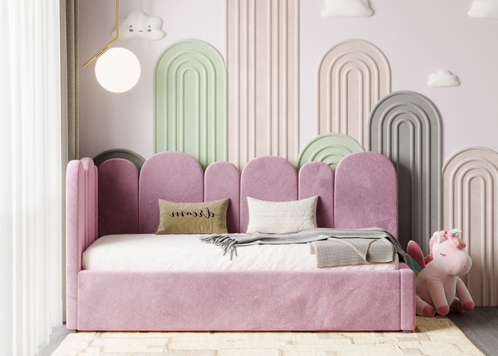 Ліжко м'яке кутове Тірамісу - фото 2