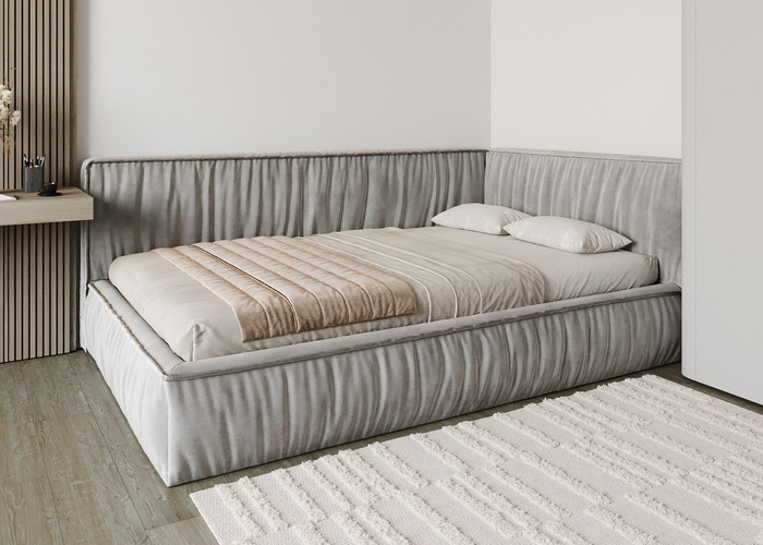 Кровать мягкая угловая Ресофт Kid - фото 6