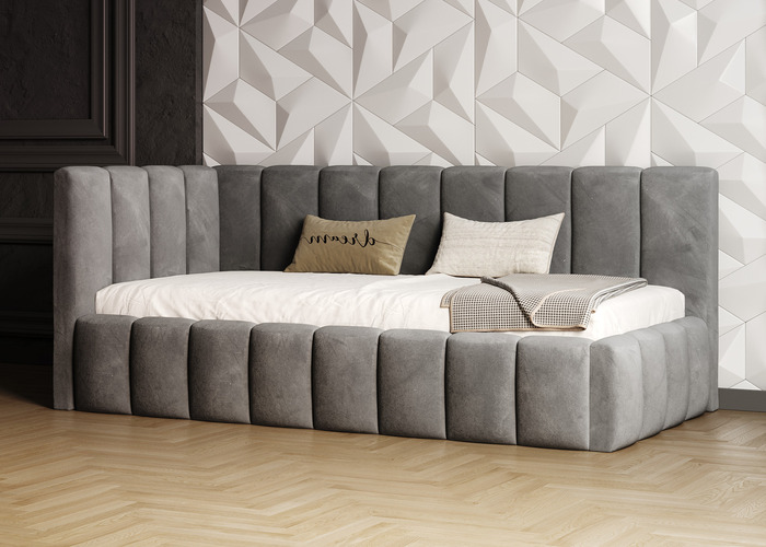 Ліжко м'яке кутове Олімп - фото 1 Ліжко м'яке кутове Олімп - фото 1