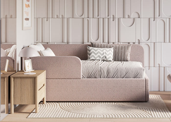 Ліжко м'яке кутове Мокко - фото 2