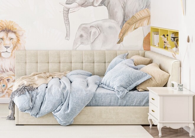 Ліжко м'яке кутове Лео - фото 3