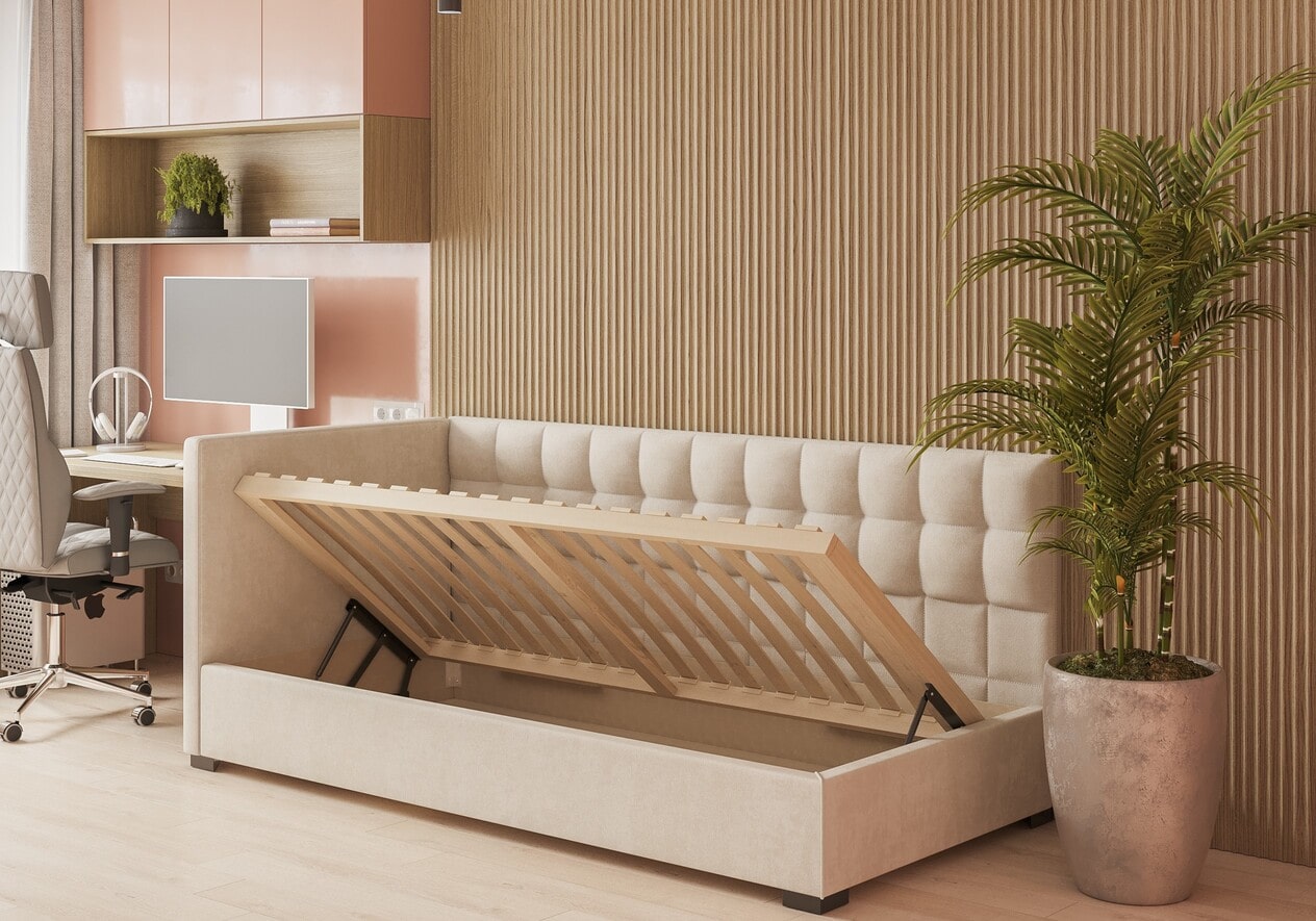 Кровать мягкая угловая Дора - фото 3