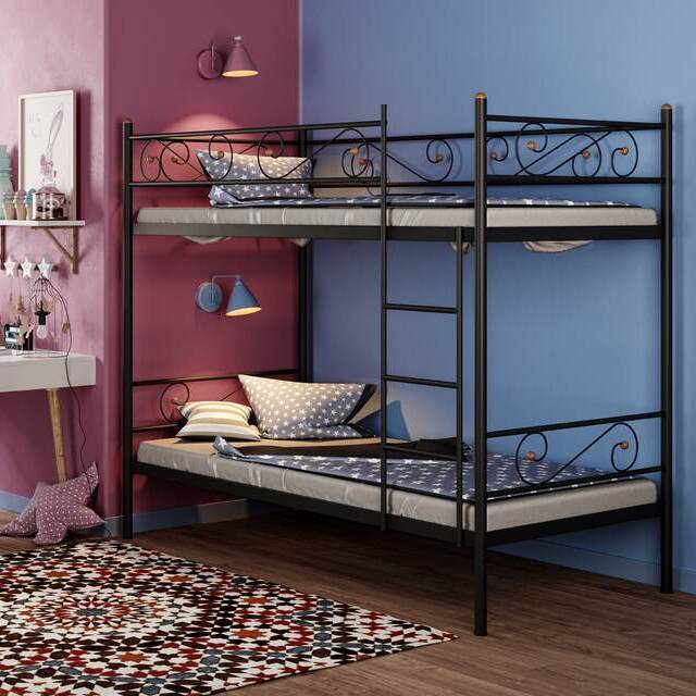 Ліжко металеве двоярусне Акварель - фото 1