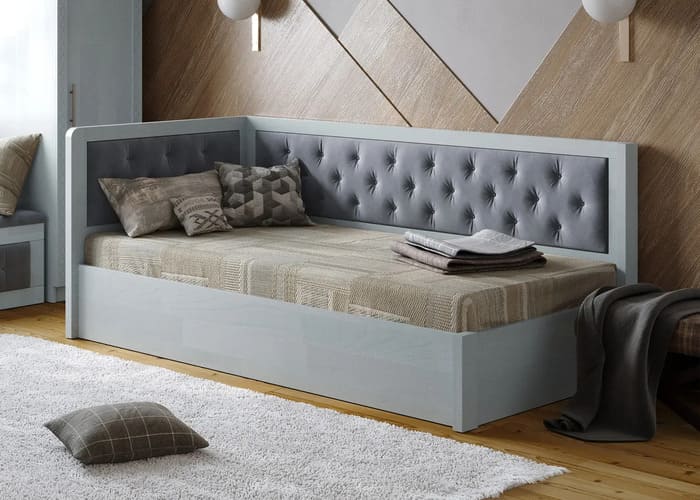 Кровать деревянная угловая Немо Люкс М - фото 4