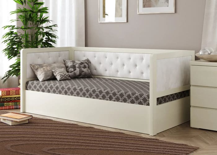 Кровать деревянная угловая Немо Люкс М - фото 6