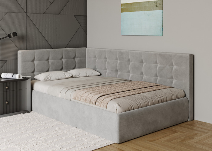 Ліжко м'яке кутове Соната - фото 3